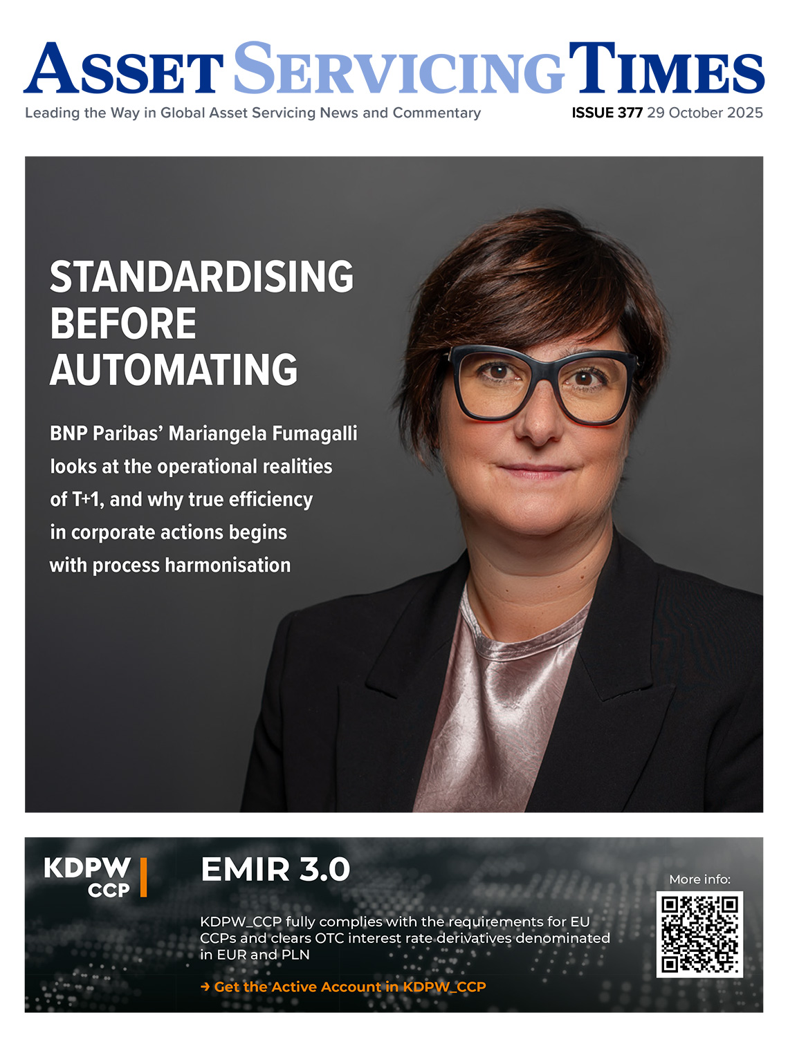 Asset Servicing Times issue front cover